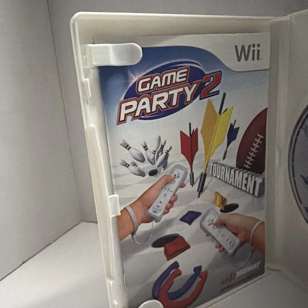 Game Party 2 Nintendo Wii Midway 2008 CIB Complete with Manual Tournament
